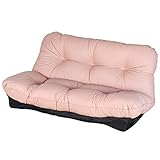 レザー二人掛けリクライニングソファー (さくらピンク)【厚みのある贅沢な座り心地/汚れにくい素材/5段階調節可】