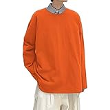 MEIGETU Tシャツ メンズ 長袖 ゆったり 無地 カジュアル ビッグサイズ かっこいい 白 夏 軽い 肌着 防臭 吸汗速乾 丸首 男女