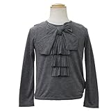 [クリスチャン・ディオール] Christian Dior リボン付 長袖Tシャツ CD-0253GRY 8Aサイズ