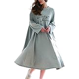 マタニティ ワンピース 秋 冬 着回し しやすい リラックス 度 満点 の ゆったり カジュアル ワンピ (LL, グレー)