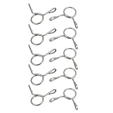 uxcell スプリングホースクランプ エアホースクリップ 304ステンレススチール 6mm内径 10個入り