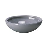アドミナ 植木鉢 穴あき 11号 34cm グレー 光沢【ミラ MI-8】 陶器 信楽焼き イタリアンテラコッタ おしゃれ