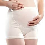 Vogue of Eden Women's Maternity Pregnant Underpants Adjustable Panties Beige, XL