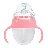 柔らかいシリコーン赤ちゃん 哺乳瓶 ハンドル付き- MOEKIBY 母乳実感 安全シリコンボトル おっぱいに近い感触の乳首 ベビー 離乳用　哺乳瓶　哺乳びん 出産祝い用　ボトル