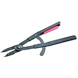 トネ(TONE) スナップリングプライヤ(ストレートタイプ・穴用) SRPH-400 85〜170mm レッド