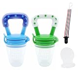 Vonisa Baby Fresh Food Feeder Baby Fruit Feeder Teething Toy Teether Nibbler Baby Supplies Toys 2 Se