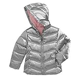 Healthtex乳児幼児用女の子シルバー冬コートバブルPufferジャケット カラー: シルバー