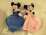Disney Baby 2パックセキュリティブランケットNunuブルーMickeyマウスandピンクMinnieマウス