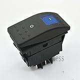 4ピン防水車ボートトラックライト12ボルト20aバーロッカートグルスイッチブルーledライト車ボート-blue
