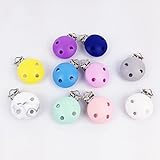 Mamimami Home 歯固め 食品グレード 噛むシリコーン　おしゃぶりクリップ 噛がため　カミカミ　おもちゃ　看護ジュエリー作るため　母は専属DIYアクセサリー [5個・混合色]