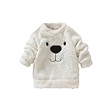 Cutelove　トップス　毛むくじゃら　クマ柄　長袖　男の子　ボーイズ　女の子　ガールズ　ベビー　赤ちゃん　幼児　ベビー服　秋　冬　可愛い　ファッション　カジュアル　普段着　韓国　2色
