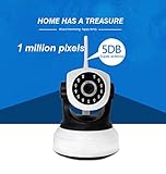 IntereFanNios IPネットワーク監視カメラ Wi-Fi モーション検知アラート 昼と夜のビジョン 2ウェイオーディオ