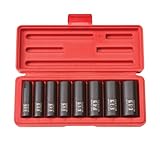 TEKTON 4850 3/8' Drive Deep Impact Socket Set, 10-19mm, Metric, Cr-V, 8 Sockets [並行輸入品]