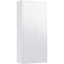 [美品]スチール書庫 ホワイト 3段収納 両開き 鍵付きロッカー キャビネット 41UiNTDfT3L._AC_UL210_SR210,
