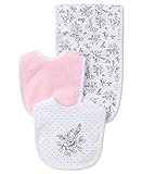Little Meベビー女の子3 Piece Bib and Burpセット カラー: ホワイト