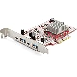 StarTech.com 4ポート増設PCI Expressインターフェースカード／10Gbps USB 3.1 Gen2拡張カード／PCIデュアルコントローラ／2x USB-C + 2x USB-A／フルプロファイル PEXUSB312A2C2V