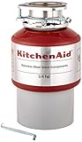 KitchenAid kcdi075b 3 / 4 HP連続フィードディスポーザー、レッド