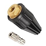 Flameer ターボ　ノズル　3600 PSI　高圧洗濯機用　クイックコネクト　スプレー　回転　2.5/3.0/ 3.5/4.0/4.5 GPM　高効率　 - 3.5GPM