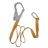 【ノーブランド品】アウトドア　クライミング用　安全帯　セイフティ　ハーネス　ベルト　ストラップ　カラビナ　バックル付