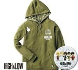 HiGH&LOW しまむら g-sword 缶バッジ つき コラボ パーカー Mサイズ RUDE BOYS スモーキー SMOKY 検 缶バッチ