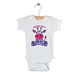 PepperRoo Safar-Wee Infant Bodysuit/Onesie Giraffe (0-6 Months, Purple/Pink) by PepperRoo