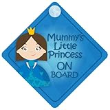 MLP014 Mummy's Little Princess On Board Car Sign New Baby / Child Gift / Present / Baby Shower Surpr