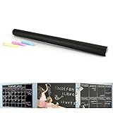 Tiptiper 黒板リムーバブル ビニールウォールステッカーチョークボード レストランメニューのチョークボードオフィス 壁紙ホームキッチンステッカー