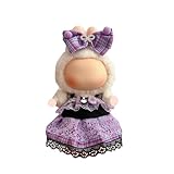 Cimoon ぬいぐるみ服 服のみ 15cm 17cm ぬいぐるみ 人形の服 ドール服 ぬいぐるみ着せ替え かわいい コスチューム ドレスアップ DIY アクセサリー 人形スーツ ジャンプスーツ 写真小道 ドール世代別服 着せ替え DIY 15cm/17cm Labubu 用 ラブブ 用 (グレーのオーバーオール)