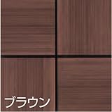 エスウッドパネル エス・ウッド デッキ材 パネル Eタイプ （市松） ブラウン （11枚/箱） 665-302