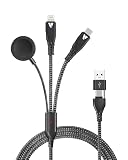SUPERV 充電ケーブル (USB-C(USB-A) to Type-C/ライトニング/AppleWatch充電器, 1.2m)