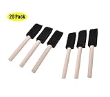 z-color 20個/ロットブラシスポンジ木製ハンドルブラシアートクラフトペイントブラシ