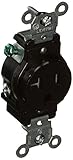 Leviton T5020 20-Amp, 125 Volt, Narrow Body Single Receptacle, Straight Blade, Tamper Resistant, Com