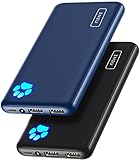 [2個セット]INIU モバイルバッテリー 10000mAh (大容量 最軽量 最薄型 3台同時充電)【USB-C 入力+出力ポート PSE