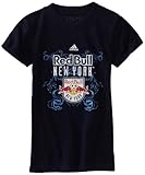 MLSニューヨークレッドブルズ丈長半袖Burn Out Tシャツ、7 – 16 Girls M ブルー
