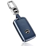 [Krovat] マツダ キーケース スマートキー対応 【スムーズな操作感】 マツダ3 アクセサリー CX-5 CX-8 CX-30 【強固に全面保護】 本革 汎用 紺