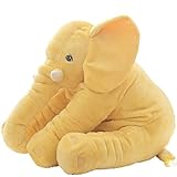 romanstii PlushベビーソフトElephantスリープ枕大きい動物人形Kids Toys 23.5インチ。。。 イエロー
