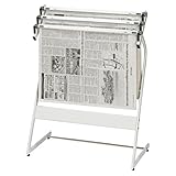 クラウン 新聞架(スチール製)3段タイプ CR-SN351-W 00023211