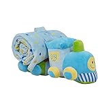 Stuffed Rattle Choo Choo Train and Blanket Crib Set 14" L-11944