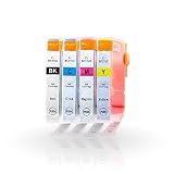 BCI-7e 染料 4色セット (BCI-7eBK×1 BCI-7eC×1 BCI-7eM×1 BCI-7eY×1) キヤノンプリンター用 互換インク 残量検知機能付 (BCI-7e PIXUS MP600 PIXUS MP610 MP500 PIXUS MP900 MP970 PIXUS iP4500 iP4300)