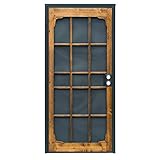 prime-line製品3809bz3068-i-wf Woodguardスチールセキュリティドア、36 x 80インチ、スチール&木製Construction、non-handed、ブロンズ