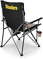 PICNIC TIME NFL ピッツバーグ・スティーラーズ Big Bear XXL キャンプチェア クーラー付き 高耐久 ビーチチェア 耐荷重500ポンド キャンプチェア キャリーバッグ付き (ブラック)
