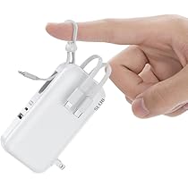 Amazon | モバイルバッテリー 20000mAh 大容量 コンセント一体型