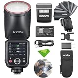 【Godox正規代理店】Godox V100C V100-C 100W TTL フラッシュ スピードライト Canon カメラ用,2.4G ワイヤレス、外部タッチスクリーン フラッシュ付き、400 フルパワー フラッシュ、1.7 秒リサイクル タイム