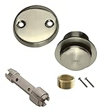 つや消しニッケルToe Touch変換キットTub Drainオーバーフローと削除ツール