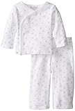Quiltex baby-boys新生児男の子グレーストライプカーディガン カラー: ブルー