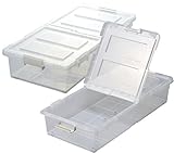 JEJ ベット下収納ボックス 2個組 クリア 【日本製】 9504289