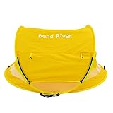 曲げ川大ベビーテント、ポータブル赤ちゃん旅行ベッド, UPF 50 +幼児ビーチサンシェルター、ポップアップ幼児用Mosquito Net L イエロー 43188-215137