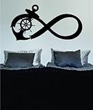Anchor Infinity Sign Decal Sticker Wall Vinyl Art Girl Boy Teen Baby by Boop Decals