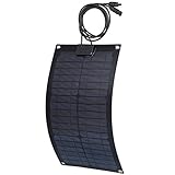 SAILFLO 20Wの12Vのフィギュアバックシート柔軟なソーラーパネル12Vバッテリー充電用 (20W 600*300*2.5mm)