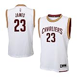 Lebron James Cleveland CavaliersホワイトホームレプリカYouth Jersey ( Medium 10 / 12 )